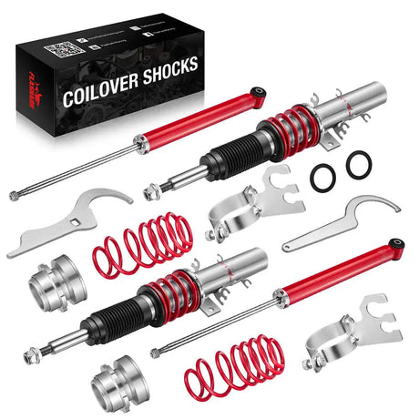 2009 - 2017 Volkswagen VW Polo Typ 6R and 6C 1.2, 1.4, 1.6, 1.4 TDi, 1.6TDi Coilover Shock Absorbers Struts 4PCS Flashark