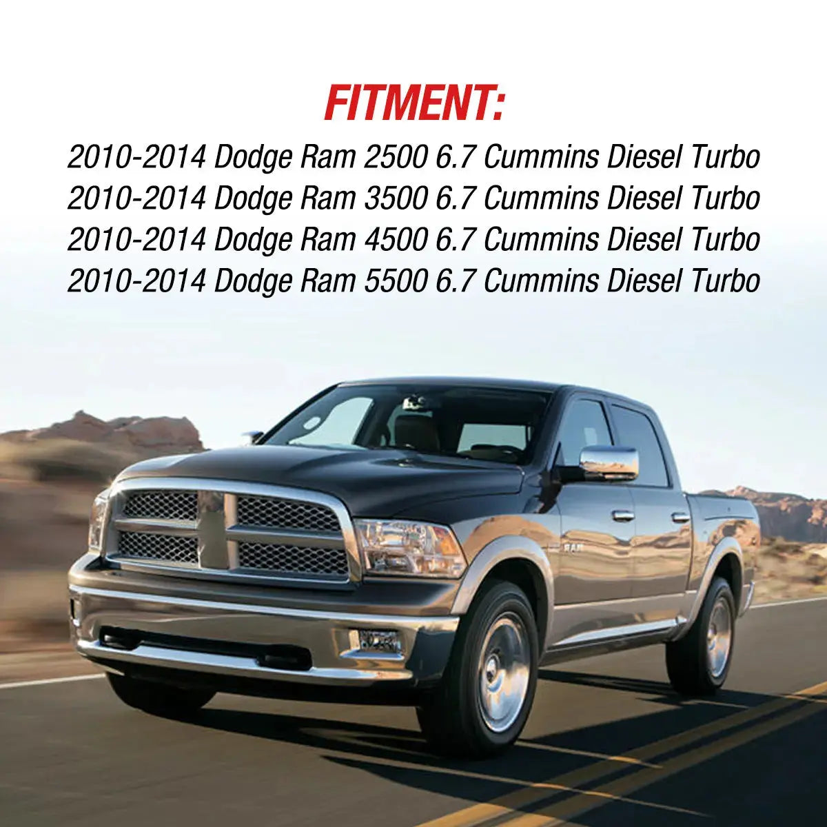 For 2010-2014 6.7L Dodge Ram Cummins EGR Throttle Valve Cooler Delete Kit