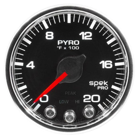 2010-2019 Cummins 6.7L Spek-Pro Black and Chrome Pillar Gauge Kit (P72003)