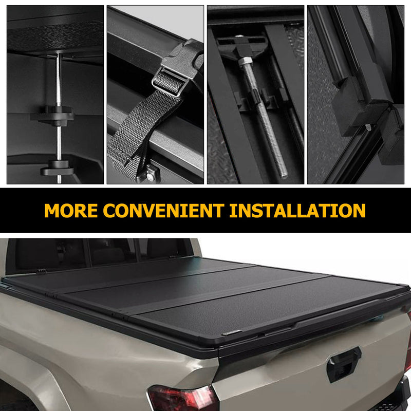 Trucktok 2010-2025 Chevy Silverado Sierra 8FT 3-Fold Hard Bed Tonneau Cover
