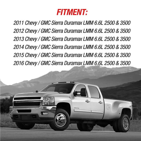 2011-2016 Chev /GMC Sierra 6.6L Duramax Diesel LML EGR Delete Kit with Valve Cooler