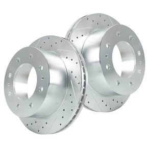 2011-2019 Chevy Chevrolet Silverado GMC Sierra 2500 3500 Disc Brake Rotors - Front and Rear Flashark