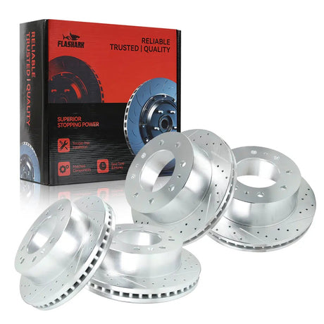 2011-2019 Chevy Chevrolet Silverado GMC Sierra 2500 3500 Disc Brake Rotors - Front and Rear