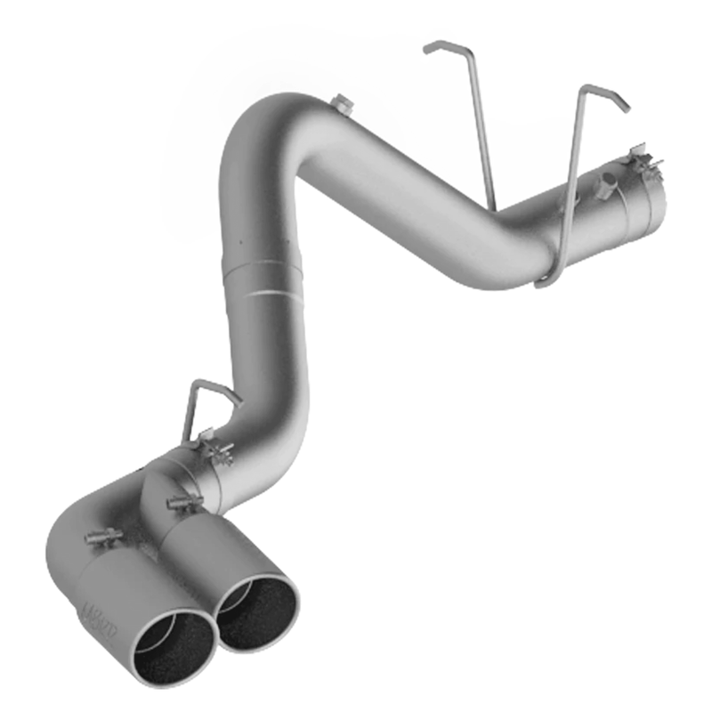 2011-2019 Duramax LML/L5P Dual Outlet Aluminized 4" DPF Back Exhaust (S6033AL)