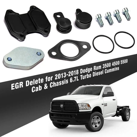 For 2013-2018 6.7L Cummins Diesel EGR Delete Kit for Cab & Chassis Dodge Ram