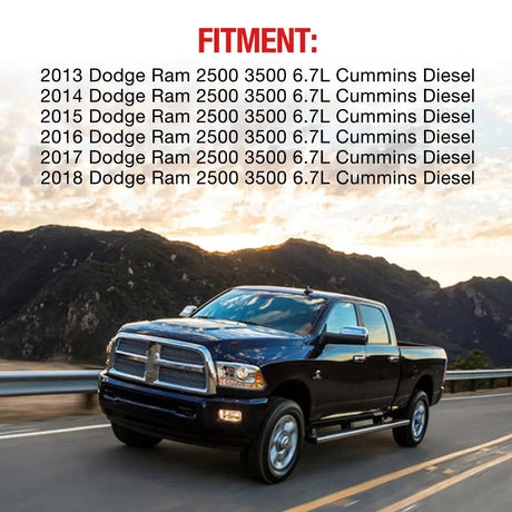 EGR Delete Kit For 2013-2018 Dodge Ram 2500/3500 6.7L Cummins Diesel Plate Cooler & Throttle Valve