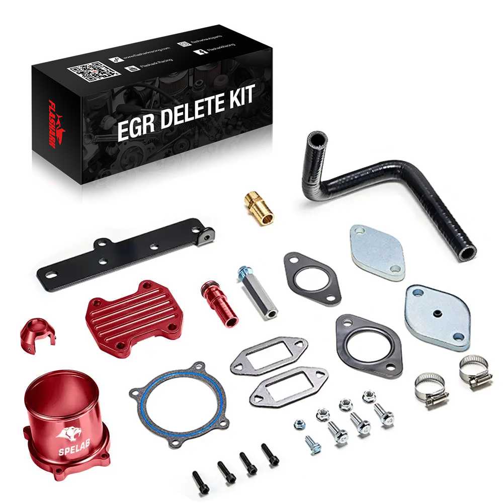 EGR Delete Kit For 2013-2018 Dodge Ram 2500/3500 6.7L Cummins Diesel Plate Cooler & Throttle Valve Flashark