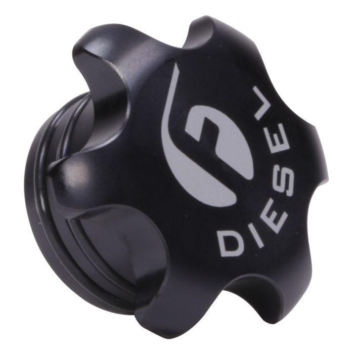 2013-2018 Cummins 6.7L Black Anodized Billet Fuel Cap (FPE-FC-1316-BLK)