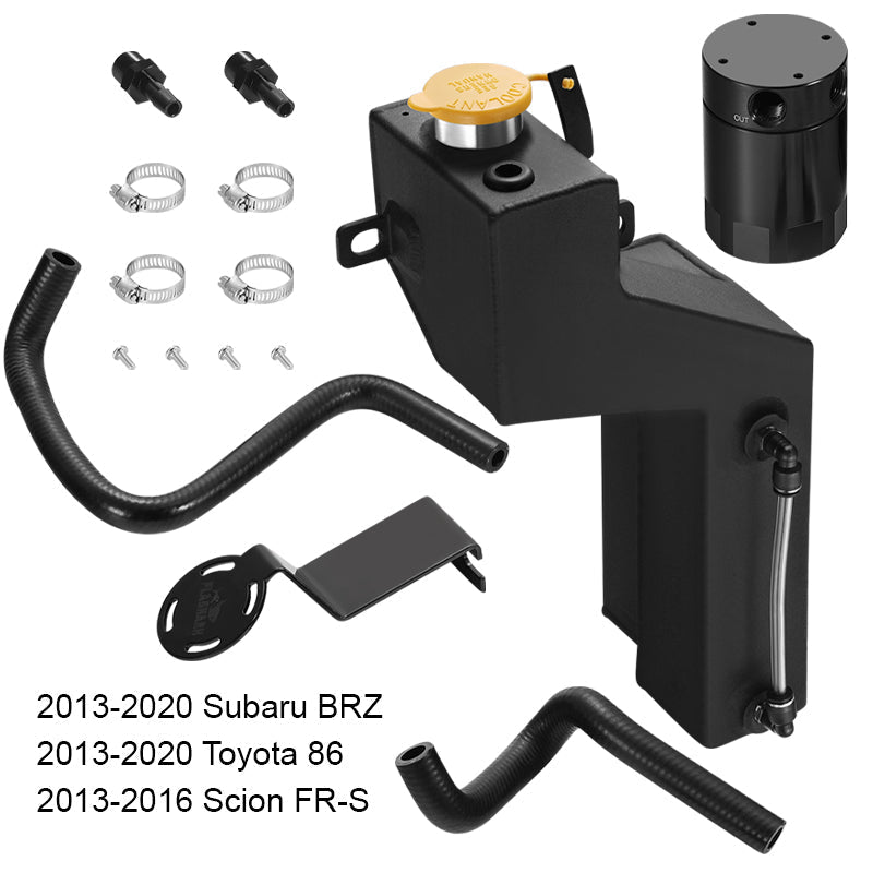 Aluminum Coolant Reservoir (Degas) for 2013-2020 Subaru BRZ /2013-2016 Scion FR-S /2013-2020 Toyota 86 Flashark