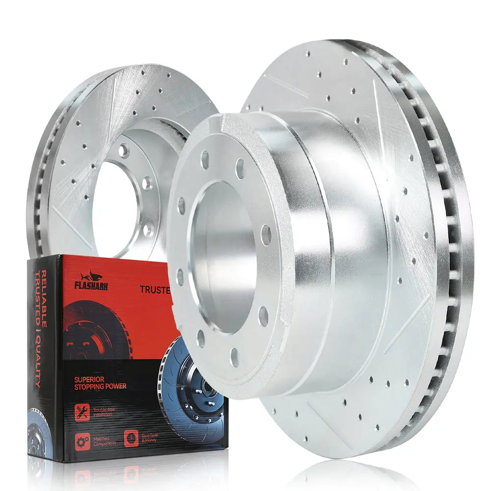 For 2013-2022 Ford Super Duty F250 F350 Brake Rotors and Pads Kit - Front and Rear