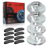 For 2013-2022 Ford Super Duty F250 F350 Brake Rotors and Pads Kit - Front and Rear Flashark
