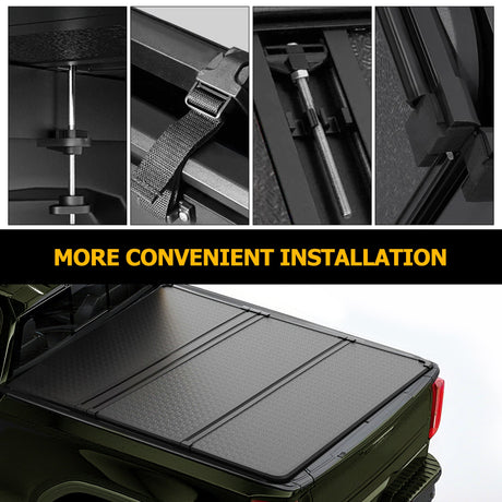 Trucktok 2014-2019 Chevy Silverado Sierra 6.5FT 3-Fold Hard Bed Tonneau Cover TruckTok