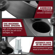2014-2022 Dodge Ram 2500 3500 / 1988-2013 Chevrolet Silverado GMC 8X6.5 Inches Wheel Spacers 4PCS Flashark