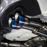 Catback&Axleback Exhaust System for 2015-2021 Subaru WRX / STI, 4-inch Quad Muffler Tips, N1 Style Burnt Tip Flashark