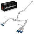 Catback&Axleback Exhaust System for 2015-2021 Subaru WRX / STI, 4-inch Quad Muffler Tips, N1 Style Burnt Tip Flashark