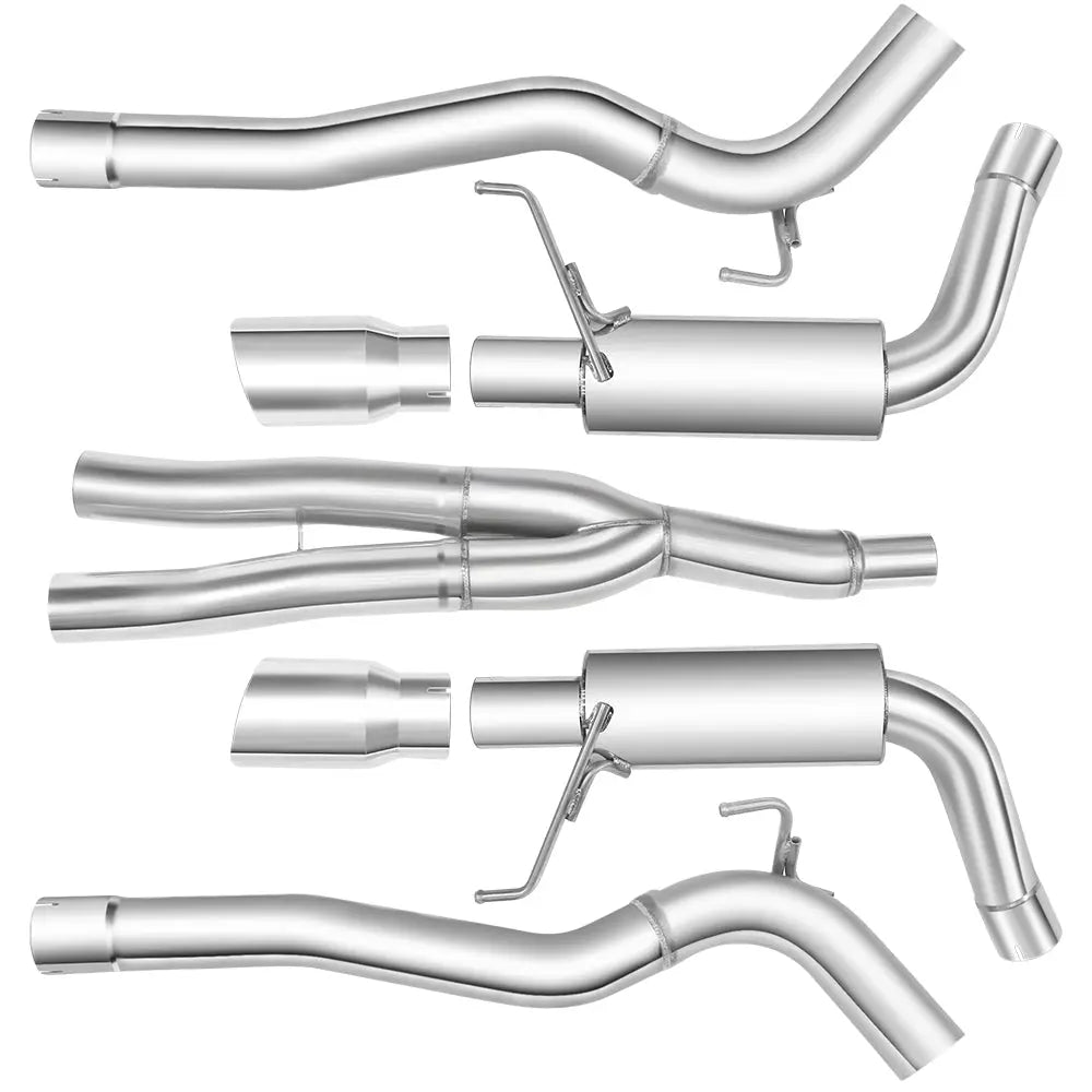 Catback Exhaust System For 2015-2023 Ford Mustang 2.3L EcoBoost W/ N1 Muffler Tip Flashark