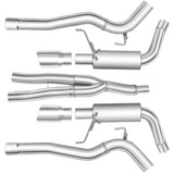Catback Exhaust System For 2015-2023 Ford Mustang 2.3L EcoBoost W/ N1 Muffler Tip Flashark