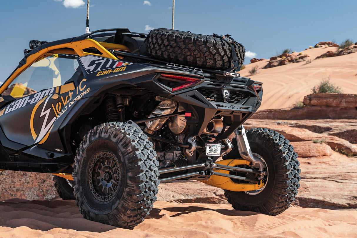 2024 to Current Can-am Maverick R Volt Tire Rack for Volt Baja Box www.elektricoffroad.com