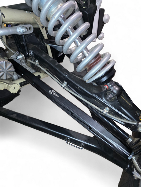 2017+ Can Am X3 Maverick Billet Tie Rods Anodized Black (RS 72" Model Only) www.elektricoffroad.com