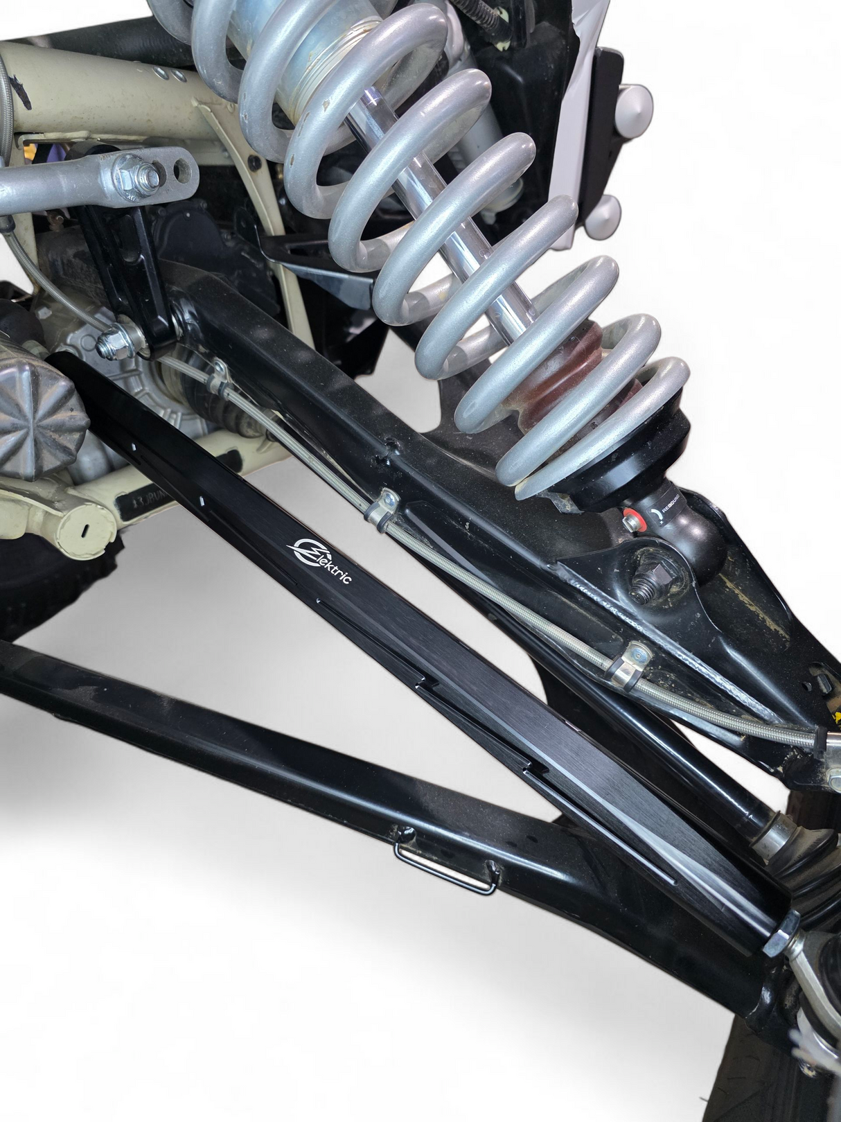 2017+ Can Am X3 Maverick Billet Tie Rods Anodized Clear (RS 72" Model Only) www.elektricoffroad.com