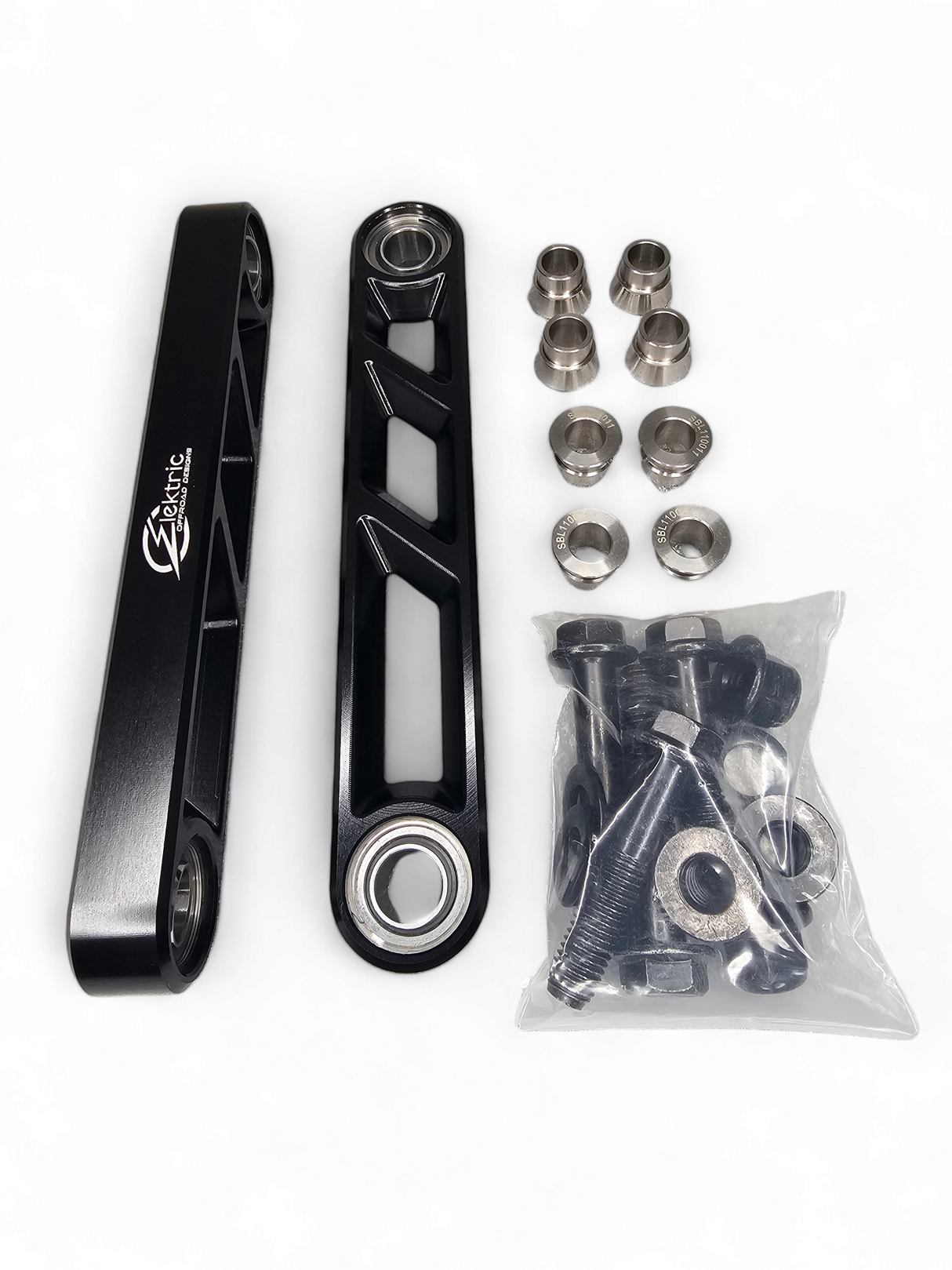 EOD 2017 to Current Can Am X3 Maverick Volt Rear Sway Bar Links with Black Finish www.elektricoffroad.com