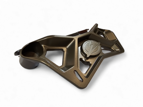 EOD 2017 to Current Can Am X3 Maverick Upper Shock Mount Brace with adjustable light mount bracket with Gun Metal finish www.elektricoffroad.com