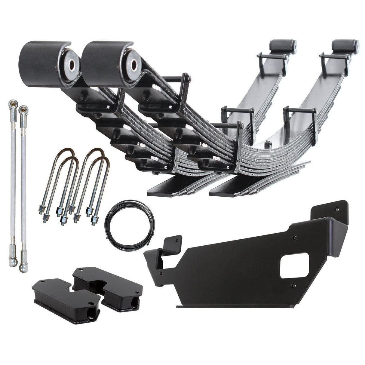 2019-2024 Cummins Full Progressive Leaf Spring Kit w/ 2" Lift & Air Ride (CS-DFSP-19-D-ALAS)