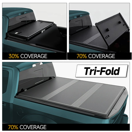 Trucktok 2019-2025 Chevy Silverado Sierra 5.8FT 3-Fold Hard Bed Tonneau Cover TruckTok