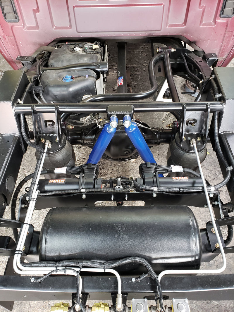 2007-2013 Silverado Sierra Rear Airbag Suspension Kit For Big Lip Billet Wheels 3 Link Wishbone Kit