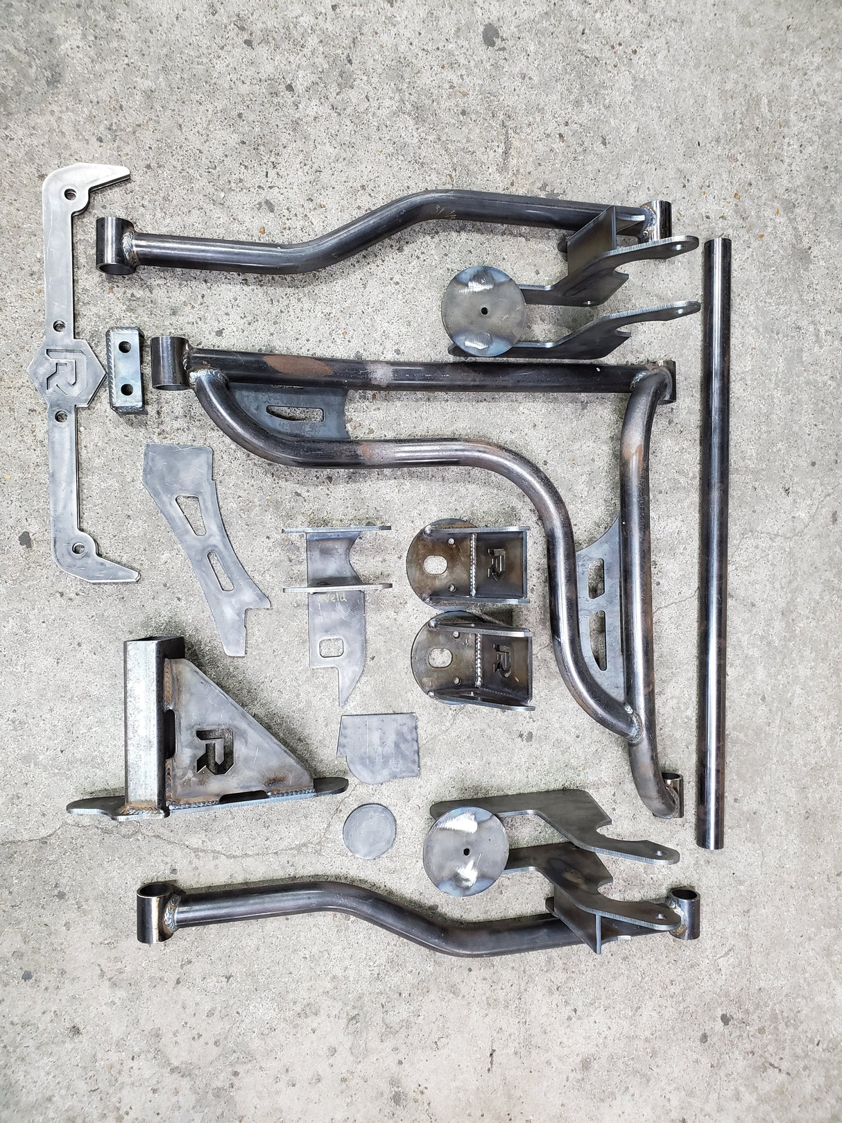 2007-2013 Silverado Sierra Rear Airbag Suspension Kit For Big Lip Billet Wheels 3 Link Wishbone Kit