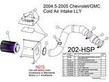 HSP Cold Air Intake, 2004.5-2005 Chevrolet / GMC 6.6L Duramax LLY HSP Diesel