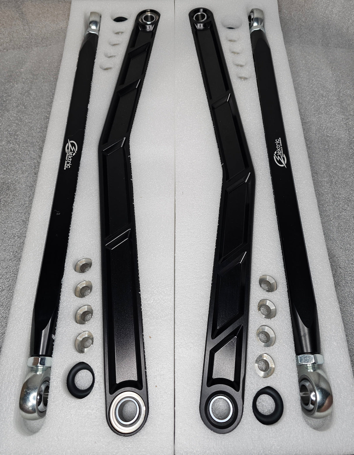 2020 to Current Polaris RZR Pro XP Radius Rods in Black Finish www.elektricoffroad.com