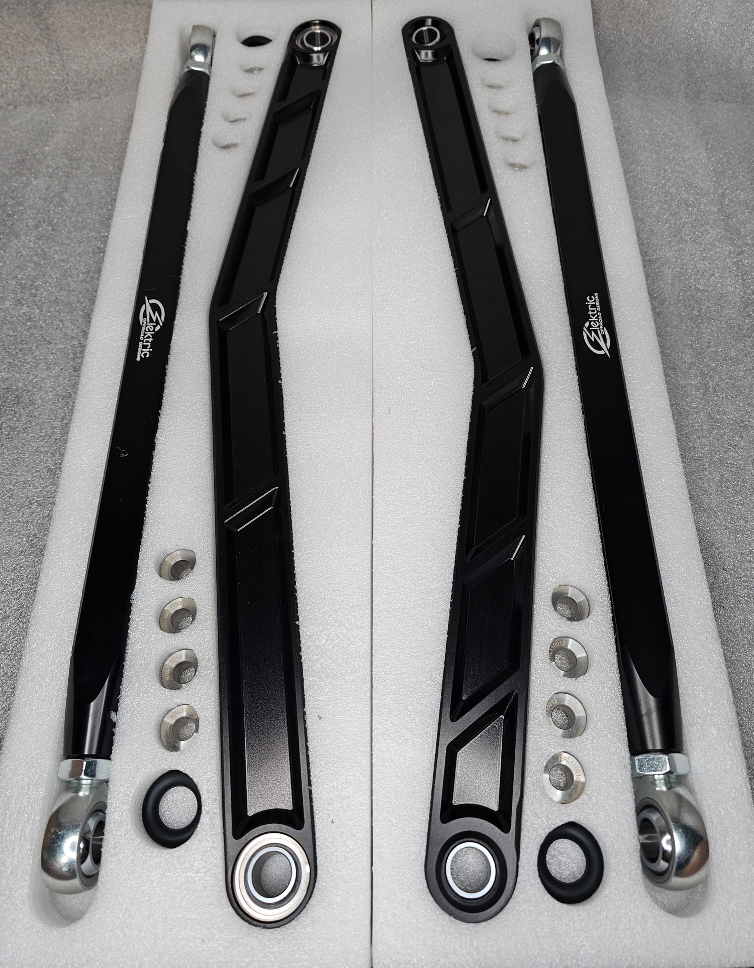 2020 to Current Polaris RZR Pro XP Radius Rods in Black Finish www.elektricoffroad.com