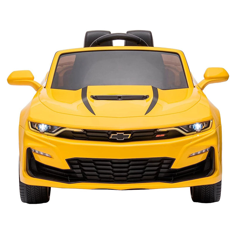 2021/2022 Chevy Camaro Racing 2SS Battery Powered Ride On Car Toy in Yellow Color