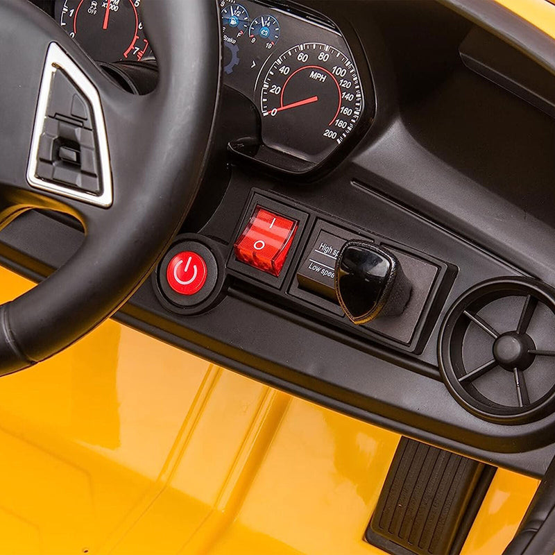 2021/2022 Chevy Camaro Racing 2SS Battery Powered Ride On Car Toy in Yellow Color