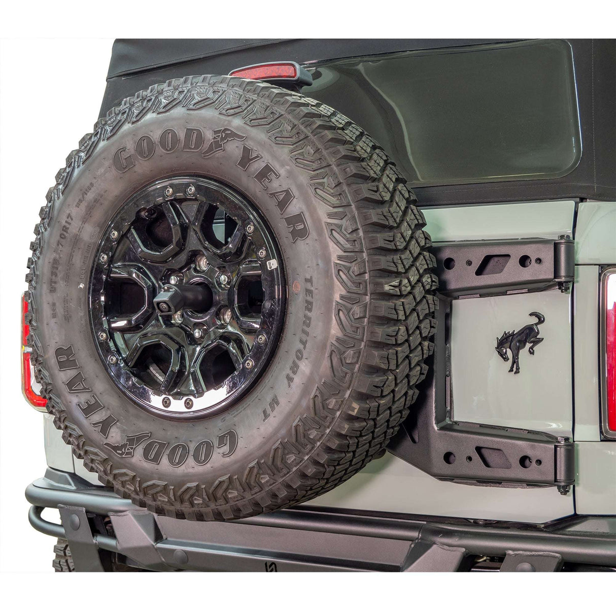 2021-2026 Ford Bronco Adjustable Tire Carrier & Camera Mount Turn_Offroad