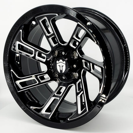 Empire Hook HK2 14x7 | -25 Offset Gloss Black w/ Milled Accents