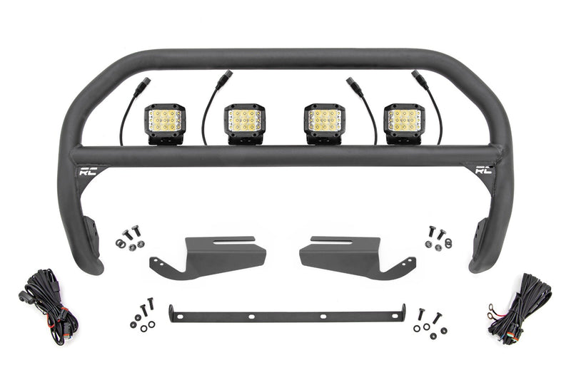 Nudge Bar | 3 Inch Wide Angle Led (x4) | Oe Modular Steel | Ford Bronco (21-24)