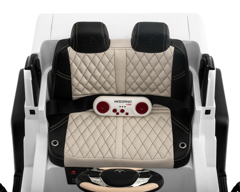 2022 Mercedes G Wagon Kids Ride-On Car with Remote Control and Leather Seat - 12V Battery Powered