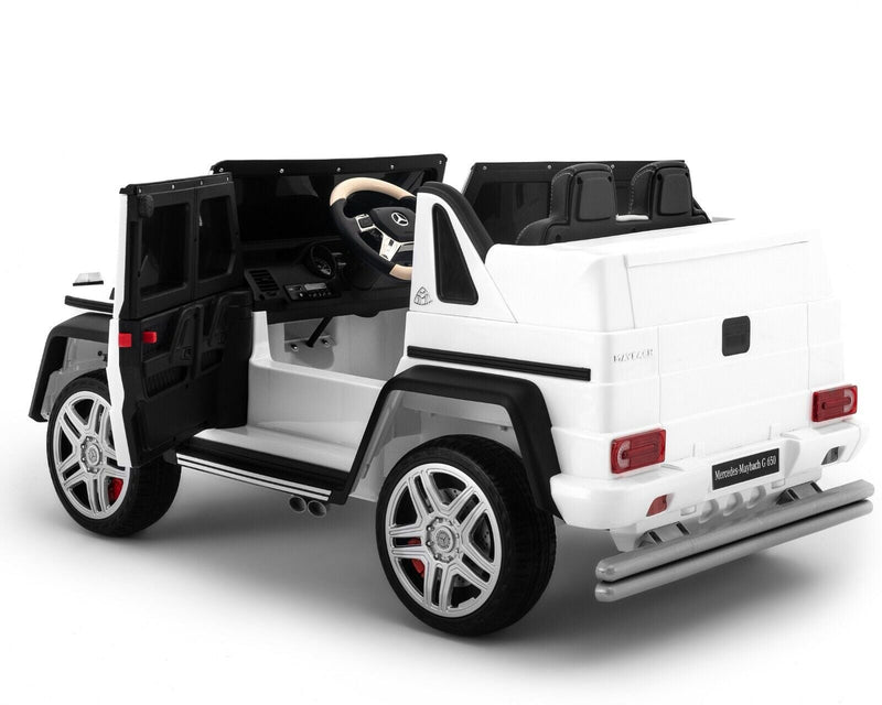 2022 Mercedes G Wagon Kids Ride-On Car with Remote Control and Leather Seat - 12V Battery Powered