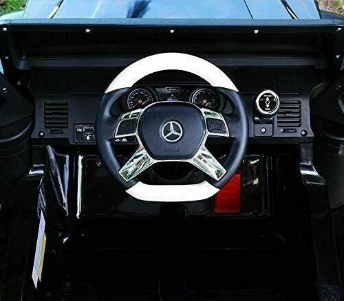 2022 Mercedes G Wagon Kids Ride-On Car with Remote Control and Leather Seat - 12V Battery Powered