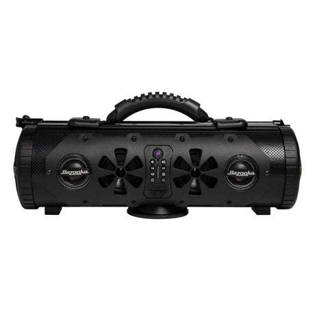 Bazooka G3 Party Bar MINI Portable Bluetooth Speaker | 70 Hours Battery Life | IP66 Waterproof | 450-watt MAX power | RGB-LED Lights | with one-click “Party Button” music-sharing technology | 6 Marine Grade Speakers Bazooka