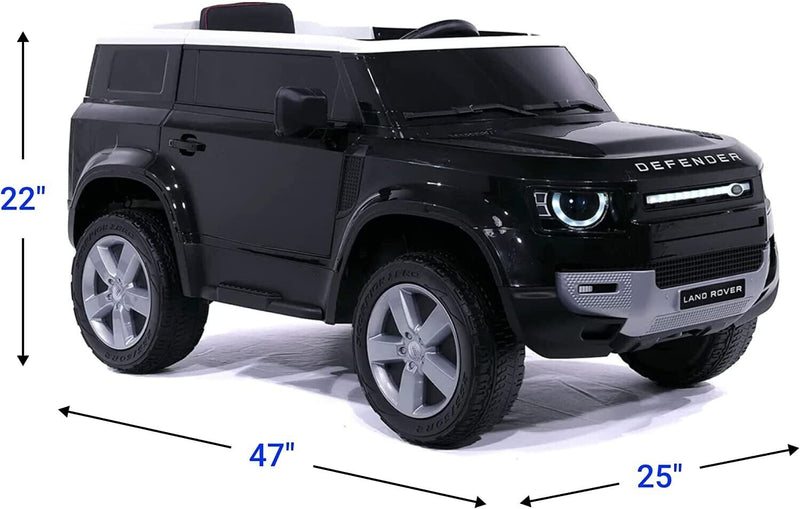 2023 Land Rover Defender Kids Ride-On Truck with Remote Control and 12V Battery