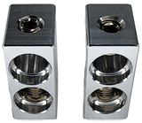Sky High Car Audio Dual 1/0 AWG to Single 1/0 Amp Input Reducers (Pair)