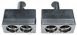 Sky High Car Audio Dual 1/0 AWG to Single 1/0 Amp Input Reducers (Pair)