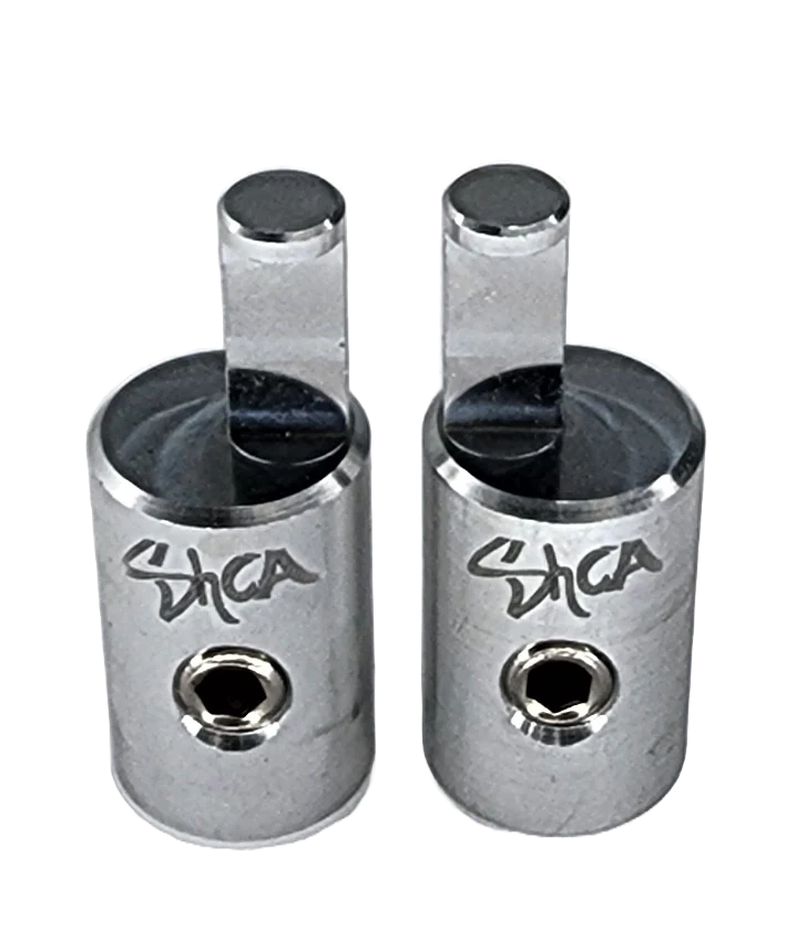 Sky High Car Audio 1/0 to 4 Gauge Amp Input Reducers (Pair)