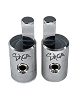 Sky High Car Audio 1/0 to 4 Gauge Amp Input Reducers (Pair)