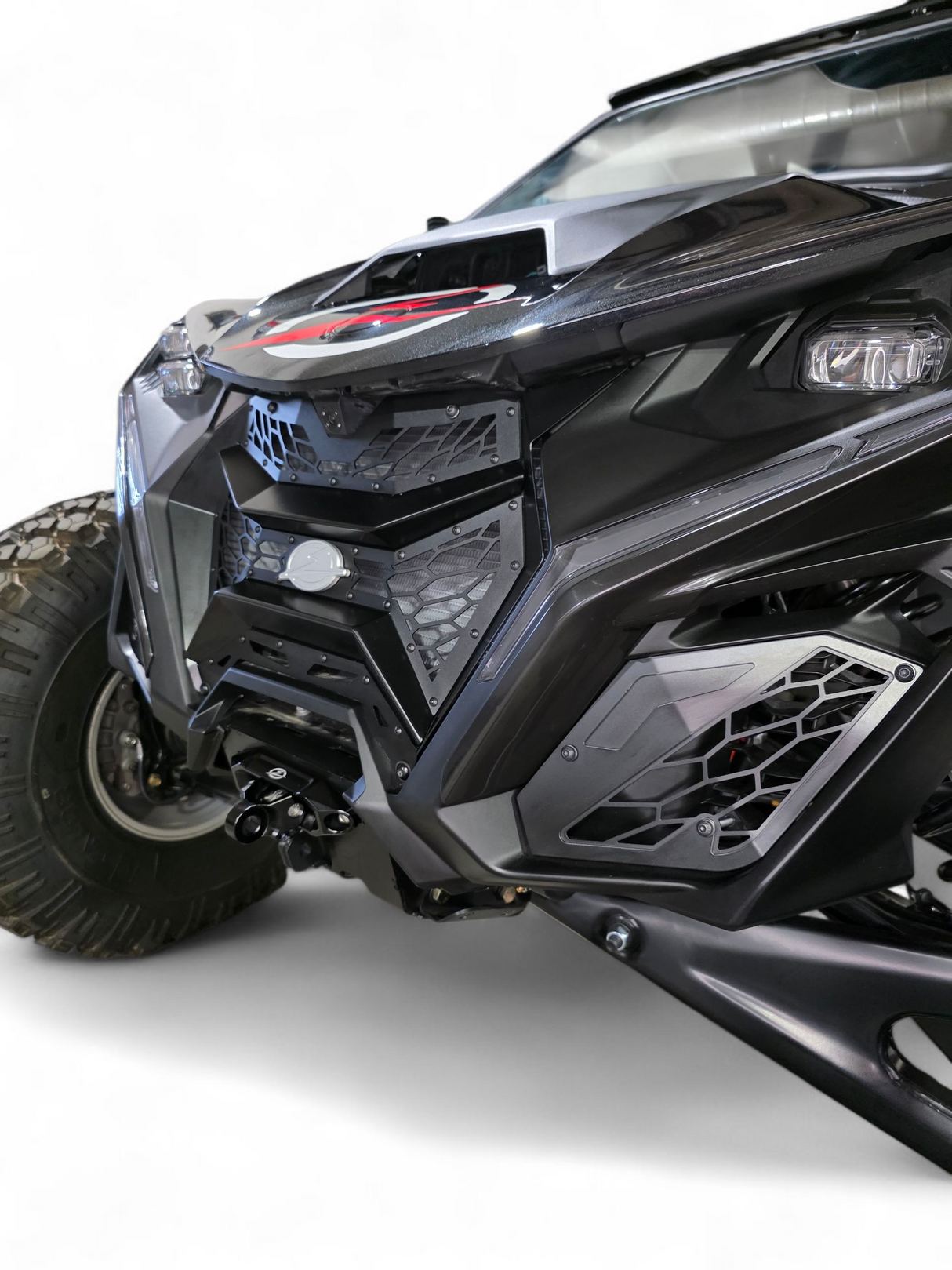 2024+ Can Am Maverick R Volt 3-piece Grille www.elektricoffroad.com