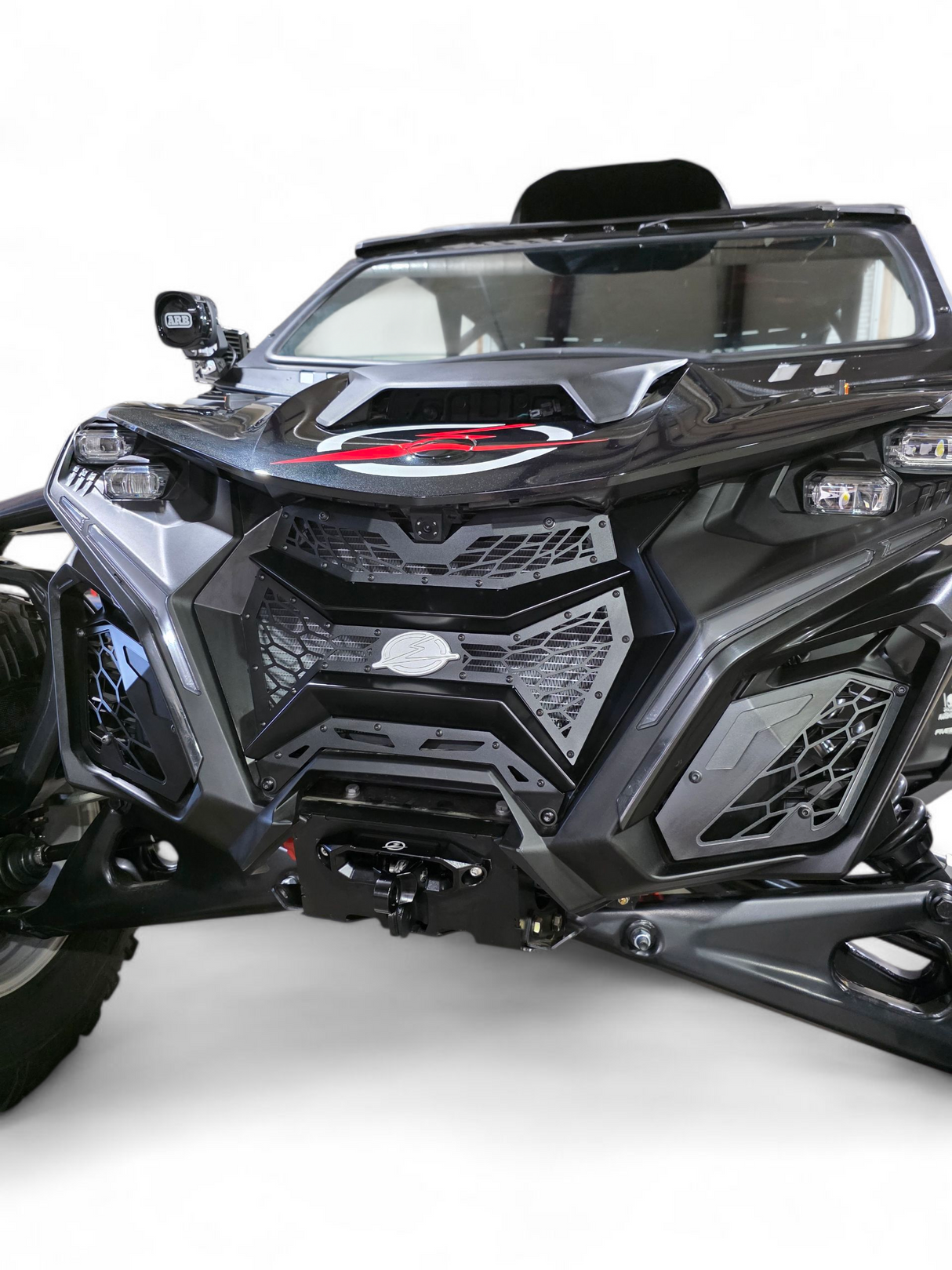 2024+ Can Am Maverick R Volt 3-piece Grille www.elektricoffroad.com