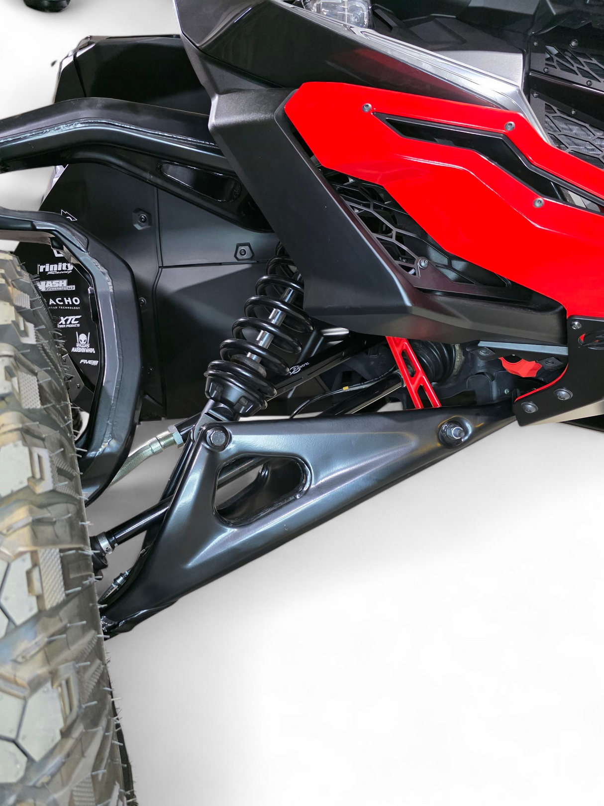 2024+ Can Am Maverick R Billet Tie Rods Anodized Black www.elektricoffroad.com